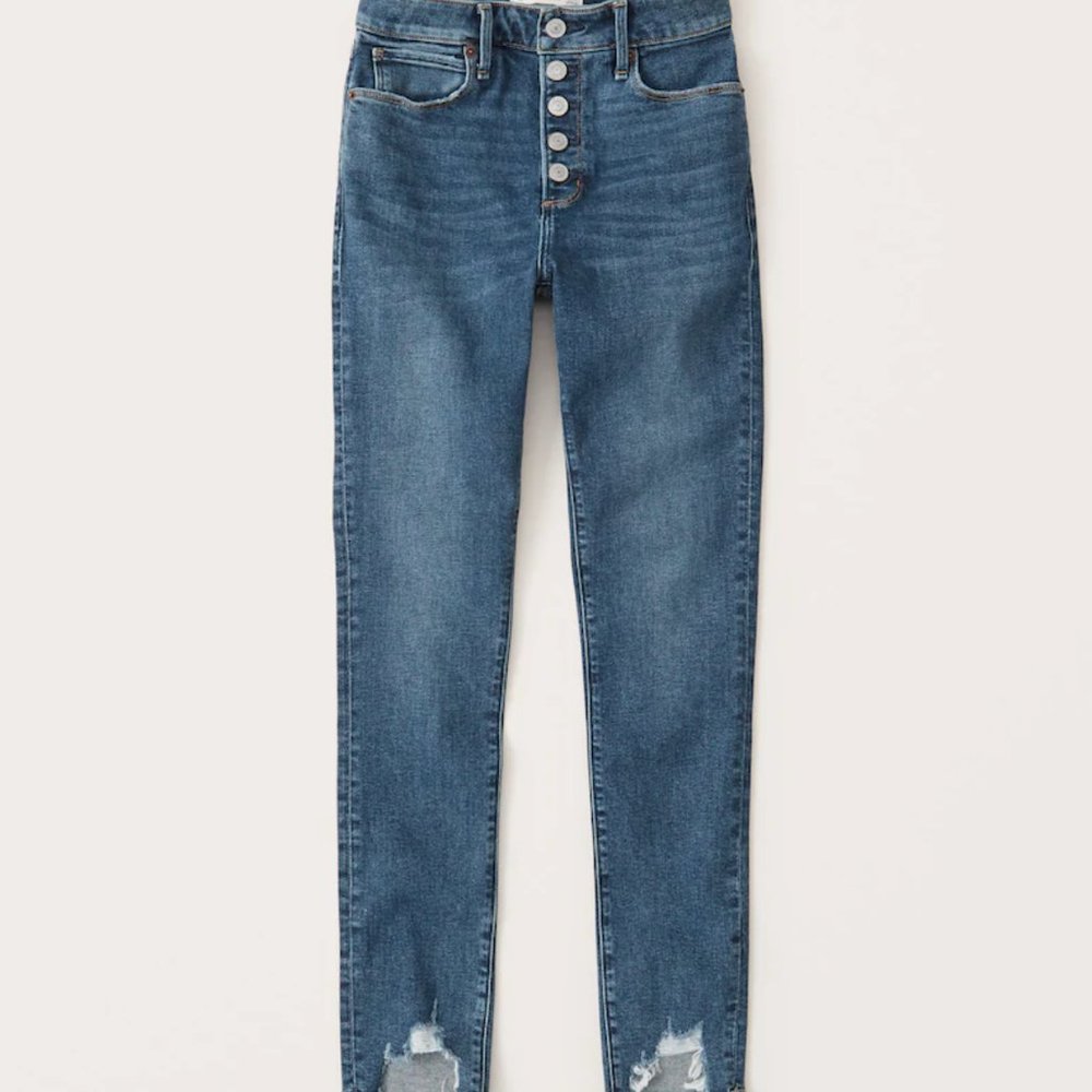 Abercrombie Fitch High Rise Skinny Jeans 28 6r